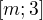 $[m;3]$