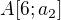 $A[6; a_2]$