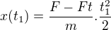 kopírovat do textarea $x(t_{1})=\frac{F-Ft}{m}.\frac{t_{1}^{2}}{2}$
