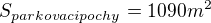 kopírovat do textarea $S_{parkovaci pochy}=1090m^2$