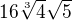 $16\sqrt[3]{4}\sqrt{5}$
