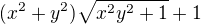 $(x^2+y^2)\sqrt{x^2y^2+1}+1$