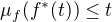 $\mu_f(f^*(t))\leq t$