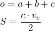 kopírovat do textarea $o=a+b+c\nlS=\frac{c\cdot v_c}{2}$