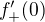 $f'_+(0)$