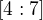 $[4:7]$
