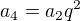 $a_4=a_2q^2$