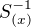 $S^{-1}_{(x)}$