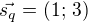 kopírovat do textarea $\vec{s_q}=(1;\,3)$