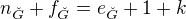 $n_{\check{G}} + f_{\check{G}} = e_{\check{G}} + 1 + k$