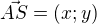$\vec{AS}=(x;y)$
