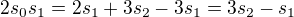 $2s_0s_1 = 2s_1 + 3s_2 -3s_1 = 3s_2 - s_1$