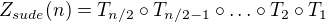 kopírovat do textarea $Z_{sude}(n) = T_{n/2} \circ T_{n/2-1} \circ \ldots \circ T_2 \circ T_1$