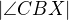 $|\angle CBX|$