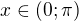 kopírovat do textarea $x\in (0;\pi)$