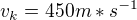 $v_{k}=450m*s^{-1}$