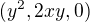 $(y^2,2xy,0)$