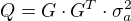 $Q = G\cdot G^T \cdot \sigma_a^2$