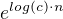 $e^{log(c)\cdot n}$