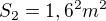 $S_2 = 1,6^2 m^2$