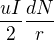 $\frac{uI}{2} \frac{dN}{r}$