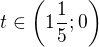 $t\in\(1\frac15;0\)$