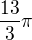 $\frac{13}3\pi$