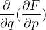 $\frac{\partial }{\partial q}(\frac{\partial F}{\partial p})$