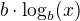 $b\cdot \log_{b}(x)$