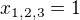 kopírovat do textarea $x_{1,2,3}=1$