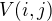 $V(i,j)$