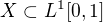 $X\subset L^{1}[0,1]$