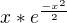 $x*e^{\frac{-x^2}{2}}$
