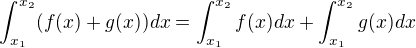 kopírovat do textarea $\int_{x_{1}}^{x_{2}}(f(x)+g(x))dx=\int_{x_{1}}^{x_{2}}f(x)dx+\int_{x_{1}}^{x_{2}}g(x)dx$
